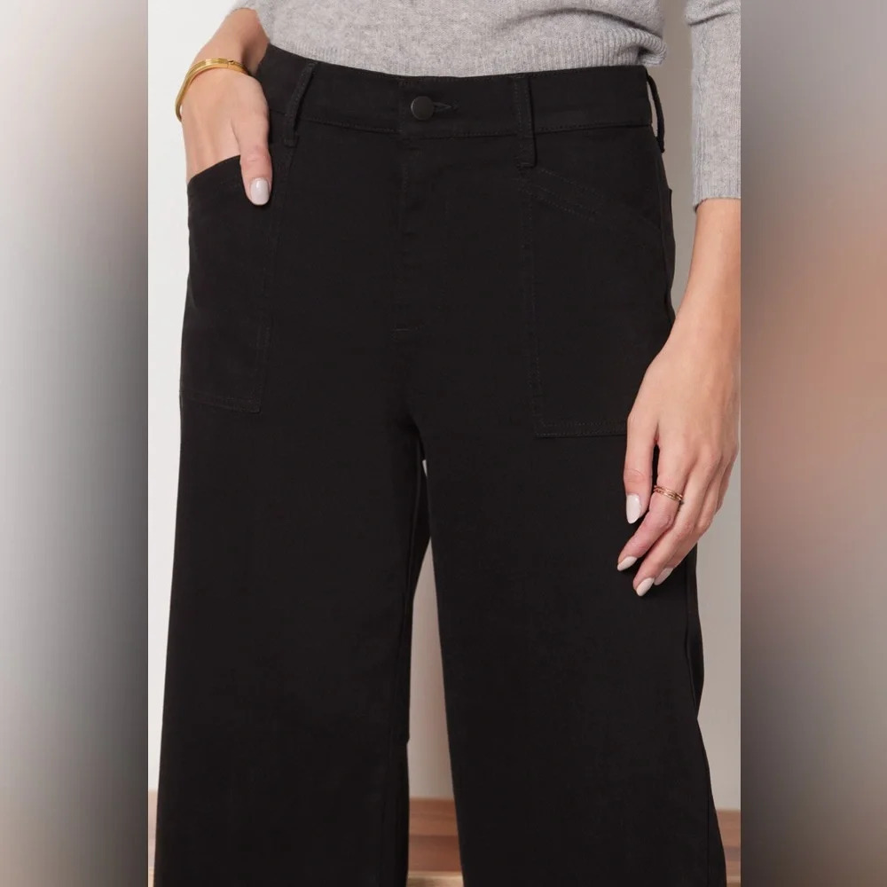 EVEREVE Beth Wide Leg Pant in Black Size 30 - Picture 3 of 10